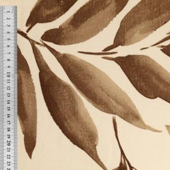Preview: Viskose Blätter Schoklolade auf Natur